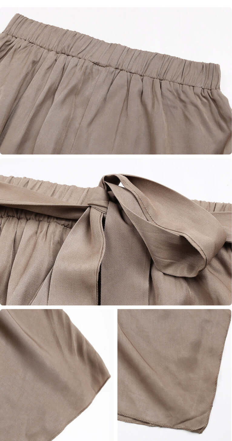 Cardydony Women's Ruffled High Waist Midi Skirt | Asymmetrical Hem Flowy Skirt