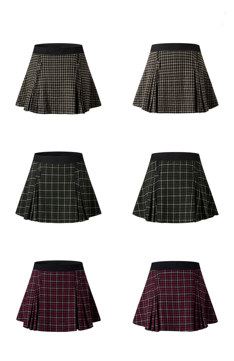 Cardydony Women's Women's Plaid Pleated Skirt | Academy Collection