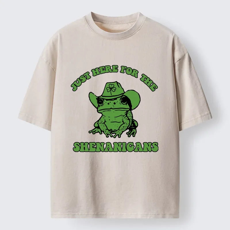 Cardydony Here For The Shenanigans Washed T-shirt