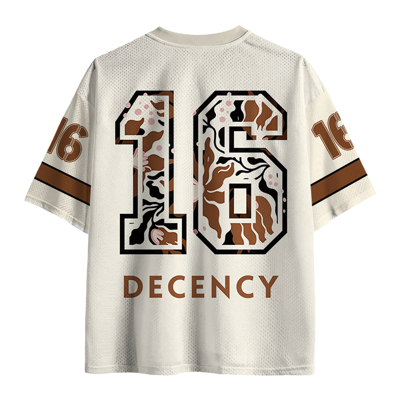 Cardydony Men's Radicalized By Basic Decency Flower Mesh Jersey