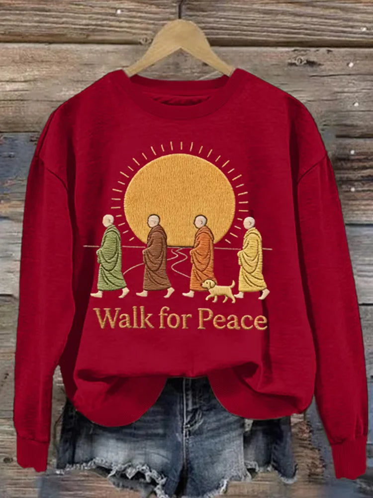 Cardydony Walking For Peace Art Print Sweatshirt