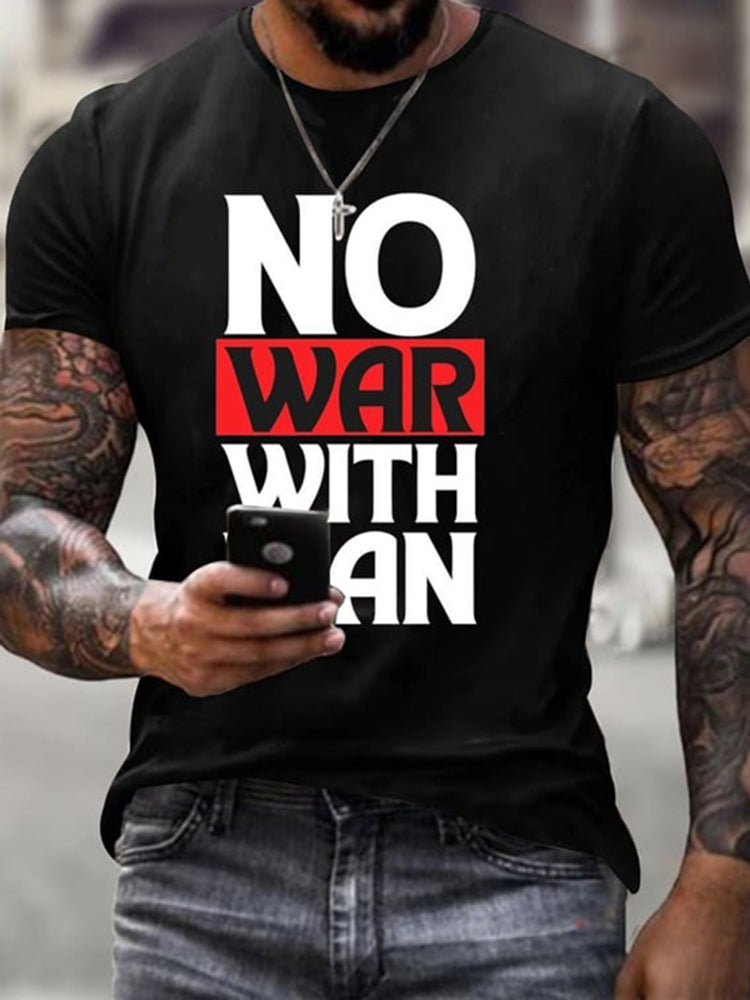 Cardydony Free Iran Print Casual Short-sleeved T-shirt