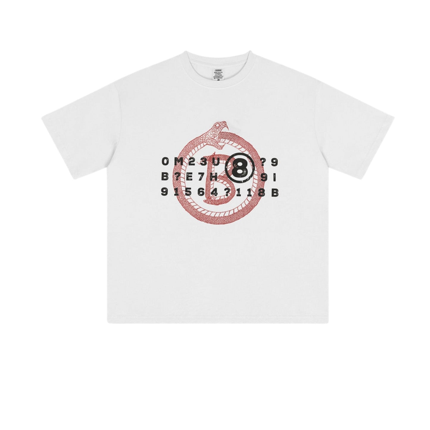 Cardydony Women's Ouroboros 8Ball Graphic Tee for Women | Oversized Soft Cotton Streetwear Top