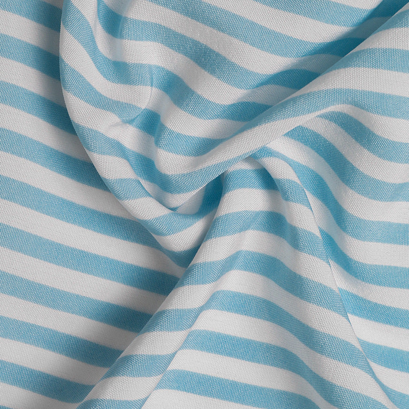 Cardydony Women's Blue Striped Cami Midi Dress – Smocked Waist Summer Dress with Button Detail