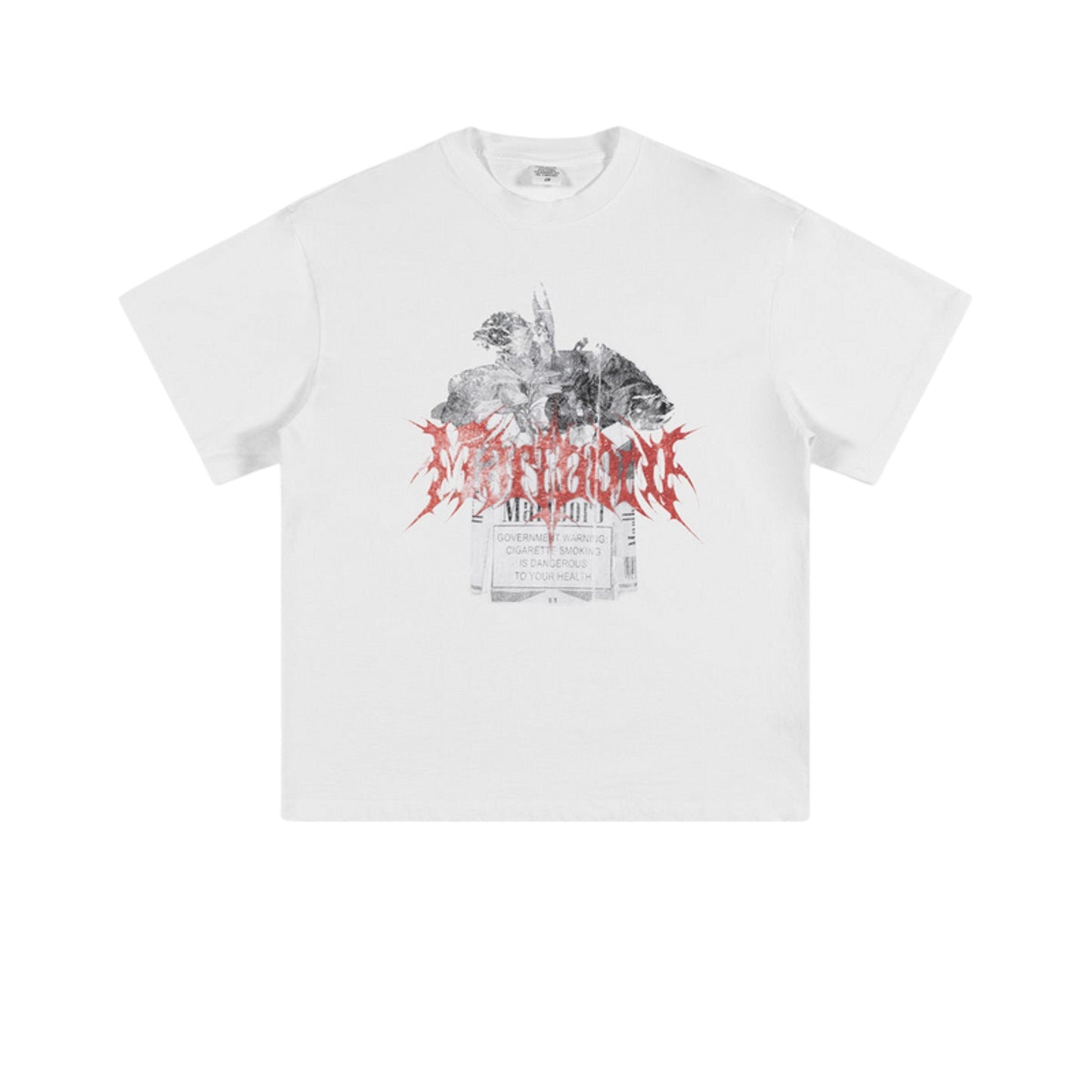 Cardydony Women's Yesskary Smoking Graphic Tee for Women | Oversized Washed Cotton Streetwear Top