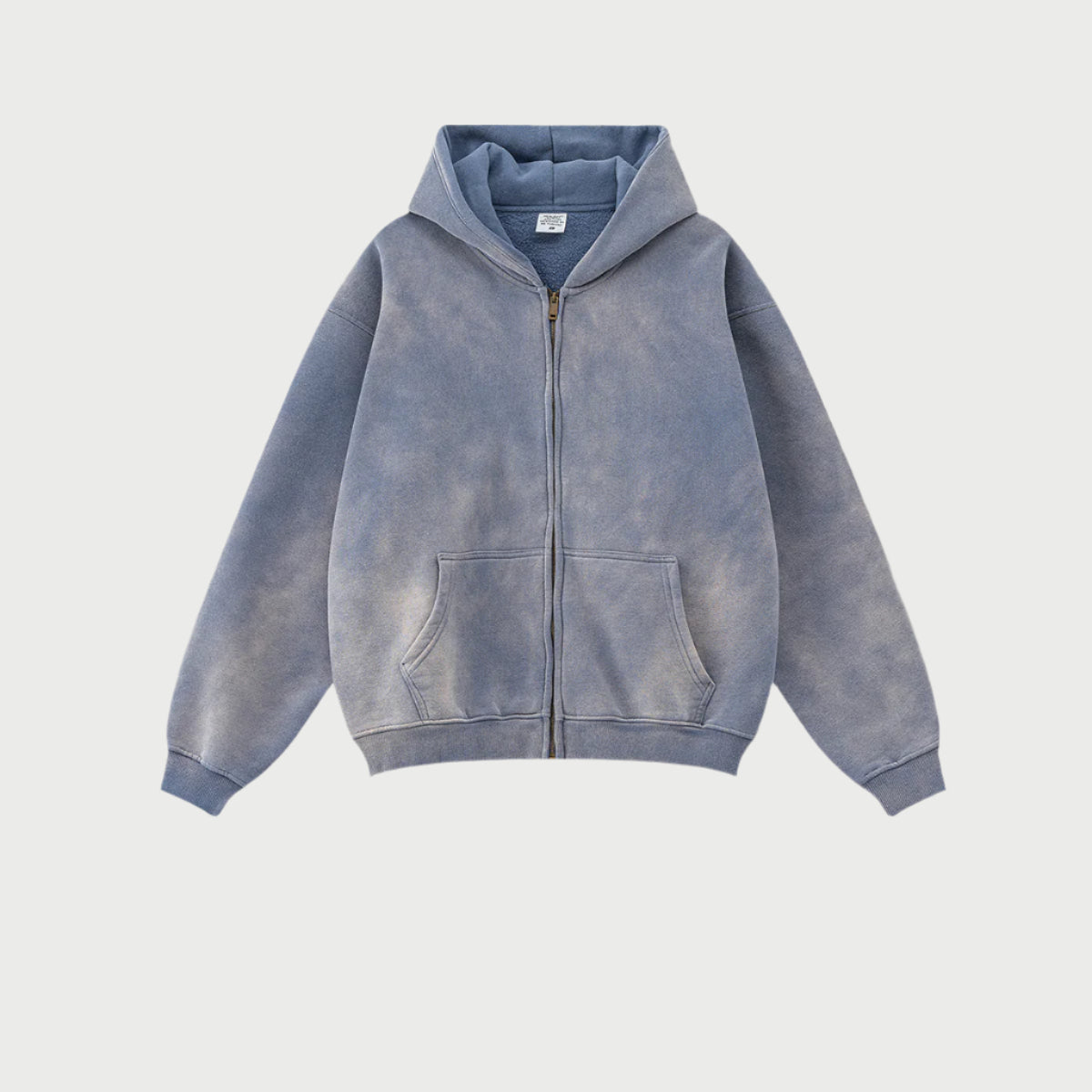 Cardydony Women's Arctic Drift Spray-Dyed Zip Hoodie | Premium Fleece Series