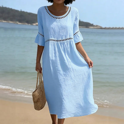 Cardydony Elegant Solid-color Women's Dress