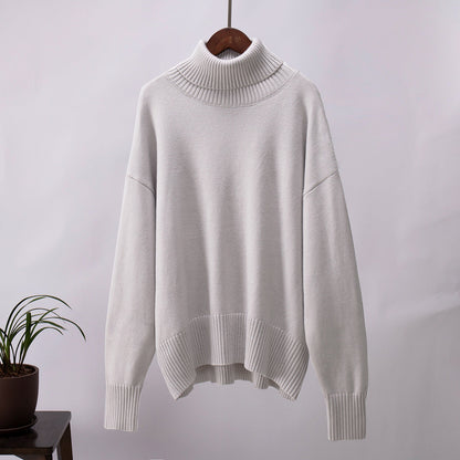 Cardydony Women's Chunky Knit Oversized Ribbed Turtleneck Sweater