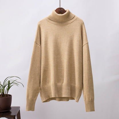 Cardydony Women's Chunky Knit Oversized Ribbed Turtleneck Sweater