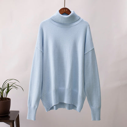 Cardydony Women's Chunky Knit Oversized Ribbed Turtleneck Sweater