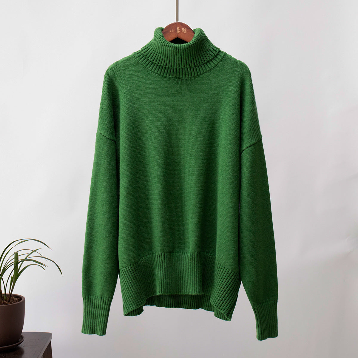 Cardydony Women's Chunky Knit Oversized Ribbed Turtleneck Sweater