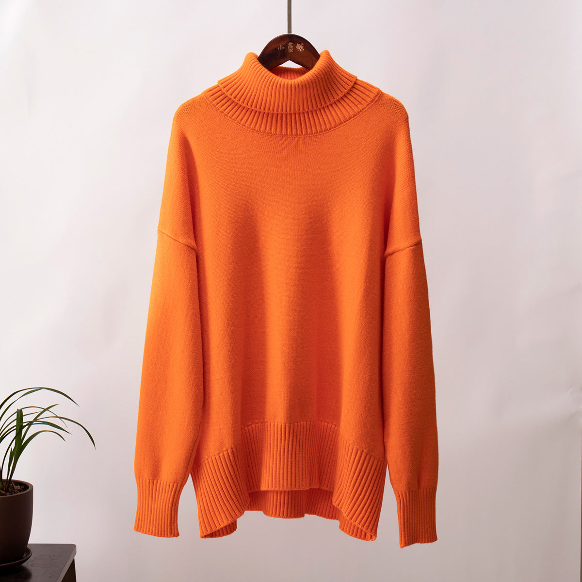 Cardydony Women's Chunky Knit Oversized Ribbed Turtleneck Sweater