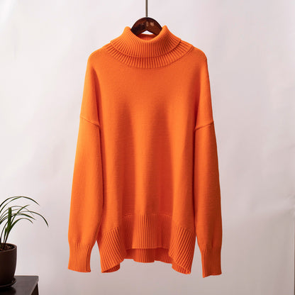 Cardydony Women's Chunky Knit Oversized Ribbed Turtleneck Sweater