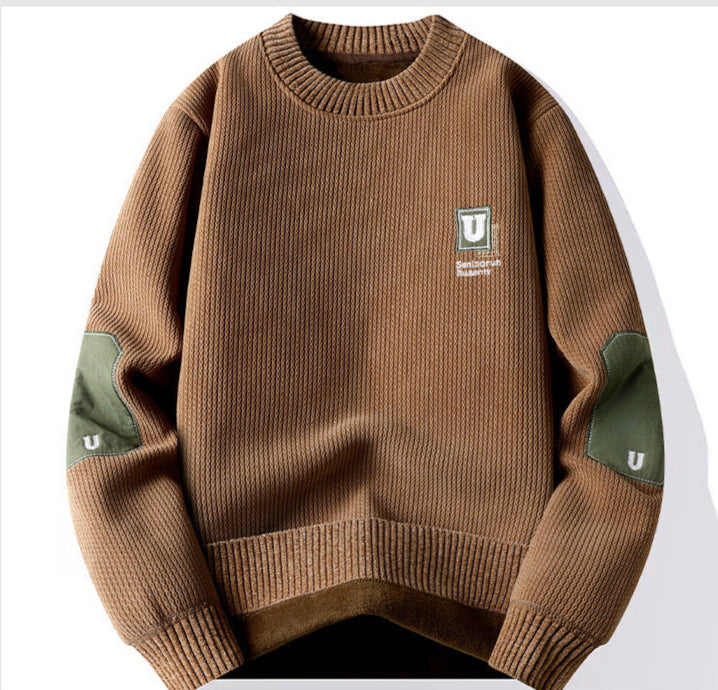 Cardydony Women's Fleece-Lined Waffle Knit Sweater | Winter Pullover