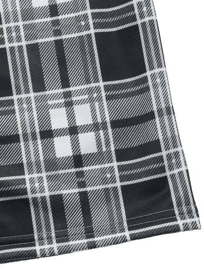 Cardydony Women's Plaid Wide-Leg Lounge Pants | Drawstring High-Waist