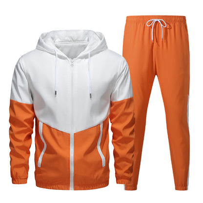 Cardydony Mens Zip-Up Jacket and Pants Set