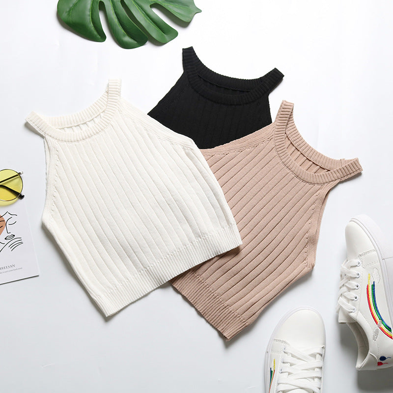 Cardydony Women's Ribbed Halter Crop Top - Summer's Hottest Essential