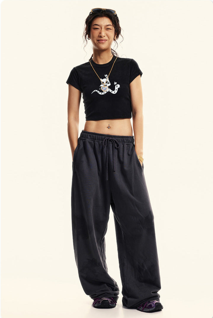 Cardydony Women's Essential Pop Cropped Cotton Tee