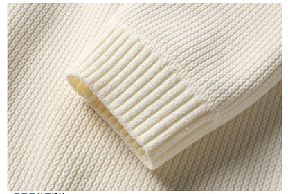 Cardydony Women's Fleece-Lined Waffle Knit Sweater | Winter Pullover