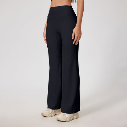 Cardydony Women's Wide-Leg Ribbed Yoga Pants - Effortless Comfort & Style