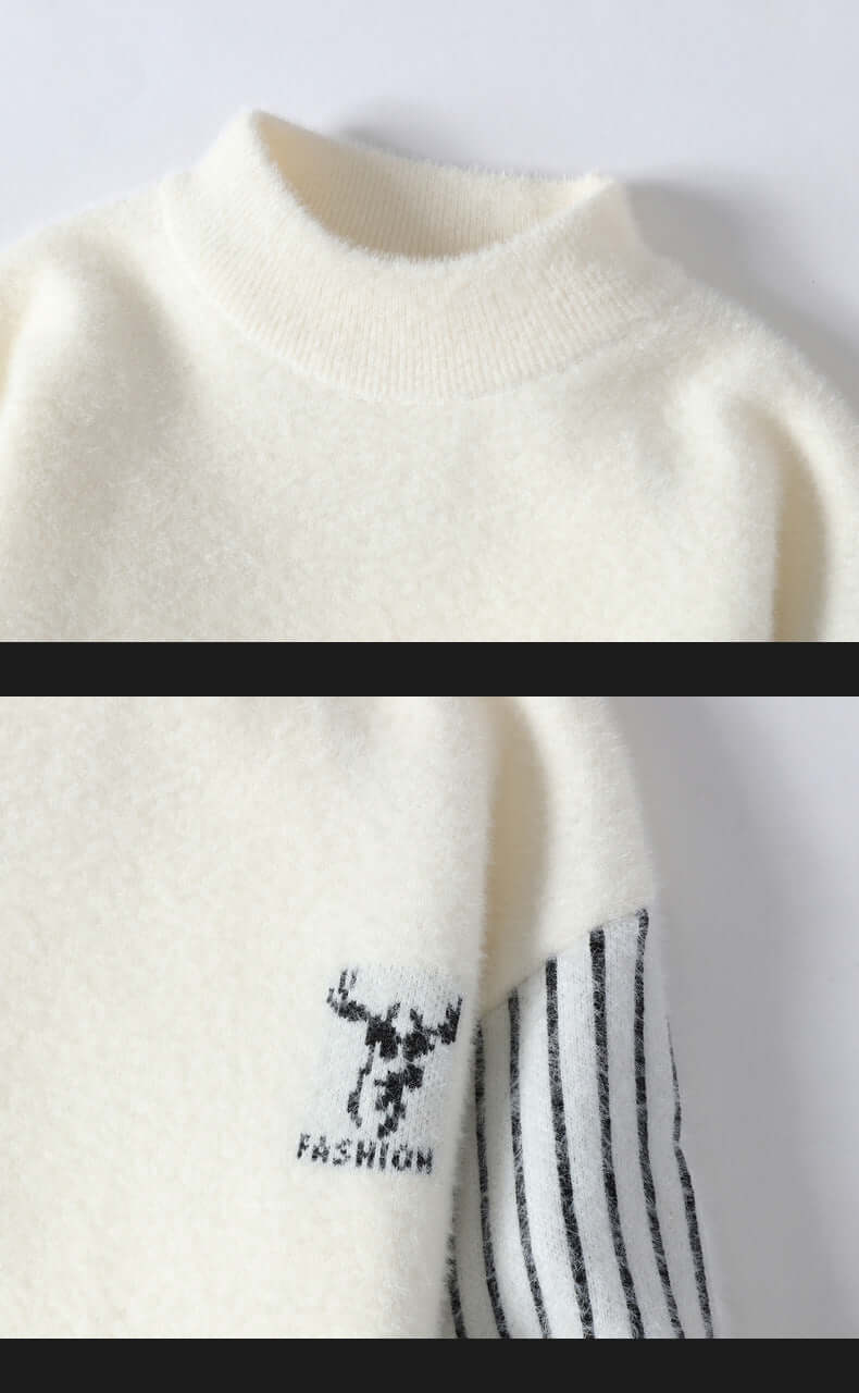 Cardydony Women's Mock Neck Color Block Sweater | Urban Fashion