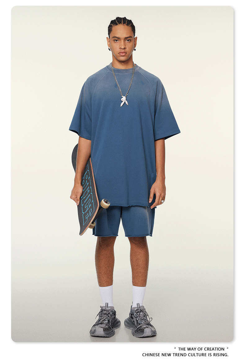 Cardydony Women's Cloud Wash Set | Oversized Tee and Shorts