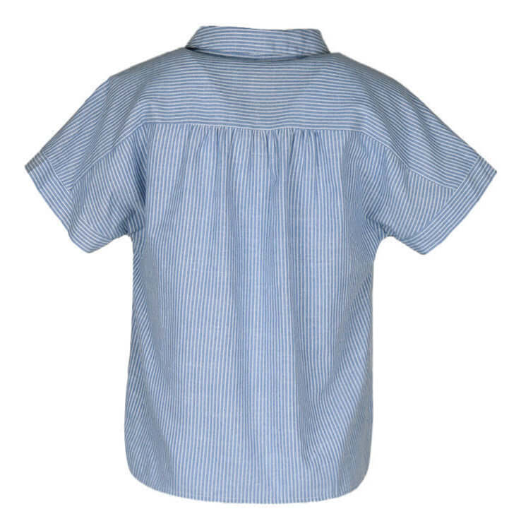 Cardydony Women's Striped Button-Up Blouse | Casual Short Sleeve Shirt
