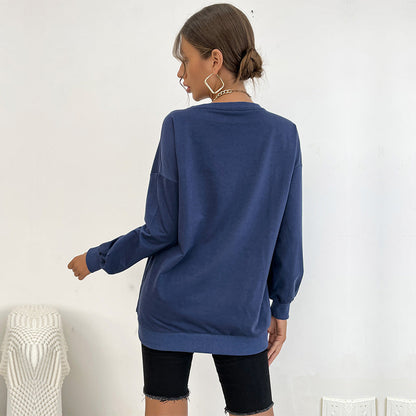 Cardydony Women's East Coast Varsity Pullover Sweatshirt – Women's Oversized Collegiate Style