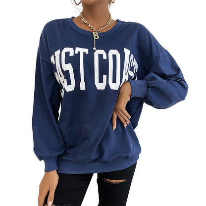 Cardydony Women's East Coast Varsity Pullover Sweatshirt – Women's Oversized Collegiate Style