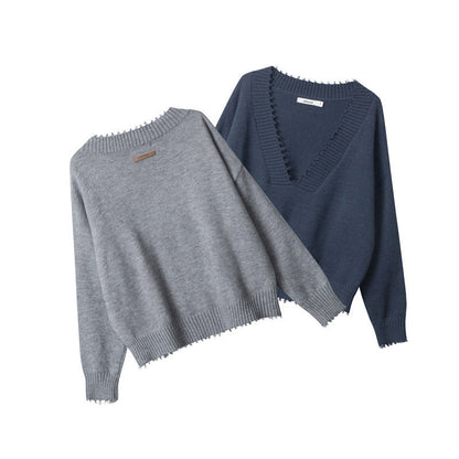 Cardydony Women's Cozy V-Neck Sweater | Classic Fit Spring Pullover
