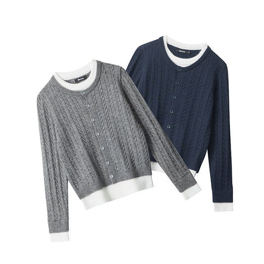Cardydony Women's Cable Knit Cardigan | Streetwear Spring Button Up
