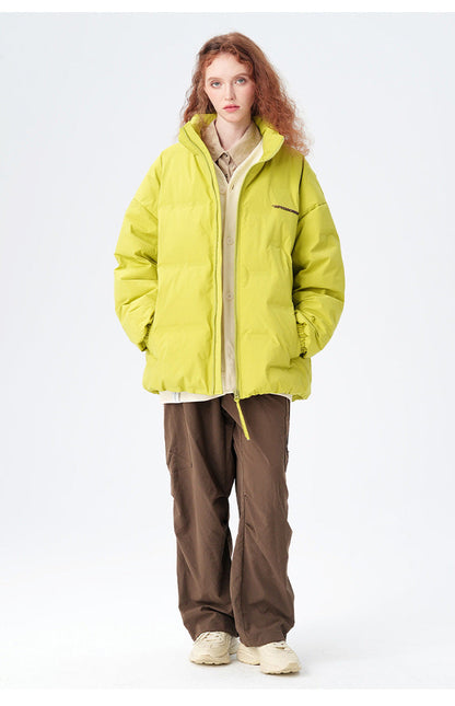 Cardydony "Impressionism" Print Stand Collar Down Jacket