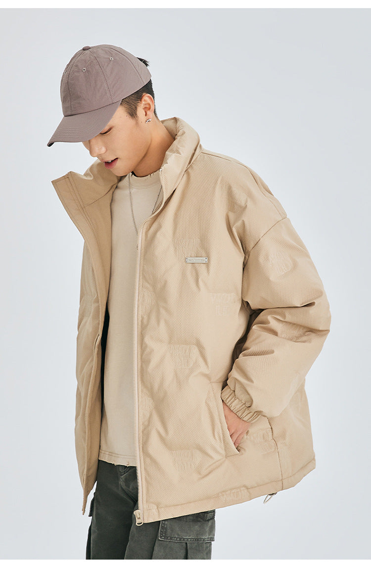 Cardydony Minimal Stand Collar Down Puffer Jacket
