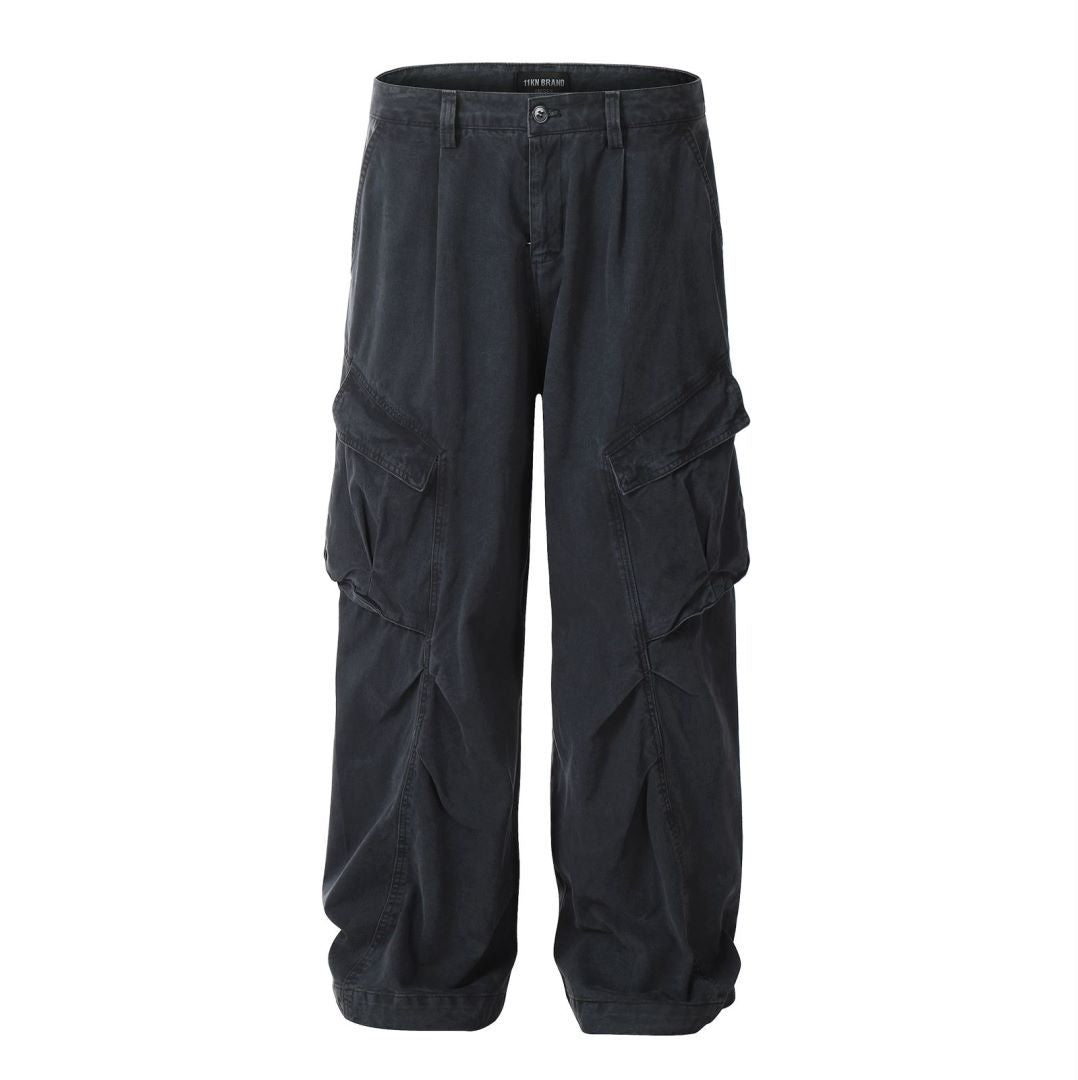Cardydony Women's High-Waisted Cotton Cargo Pants with Drawstring Waist