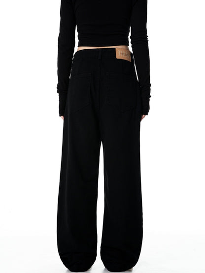 Cardydony Women's Vintage-Inspired High-Waisted Straight-Leg Pants