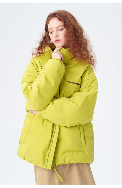 Cardydony "Impressionism" Print Stand Collar Down Jacket