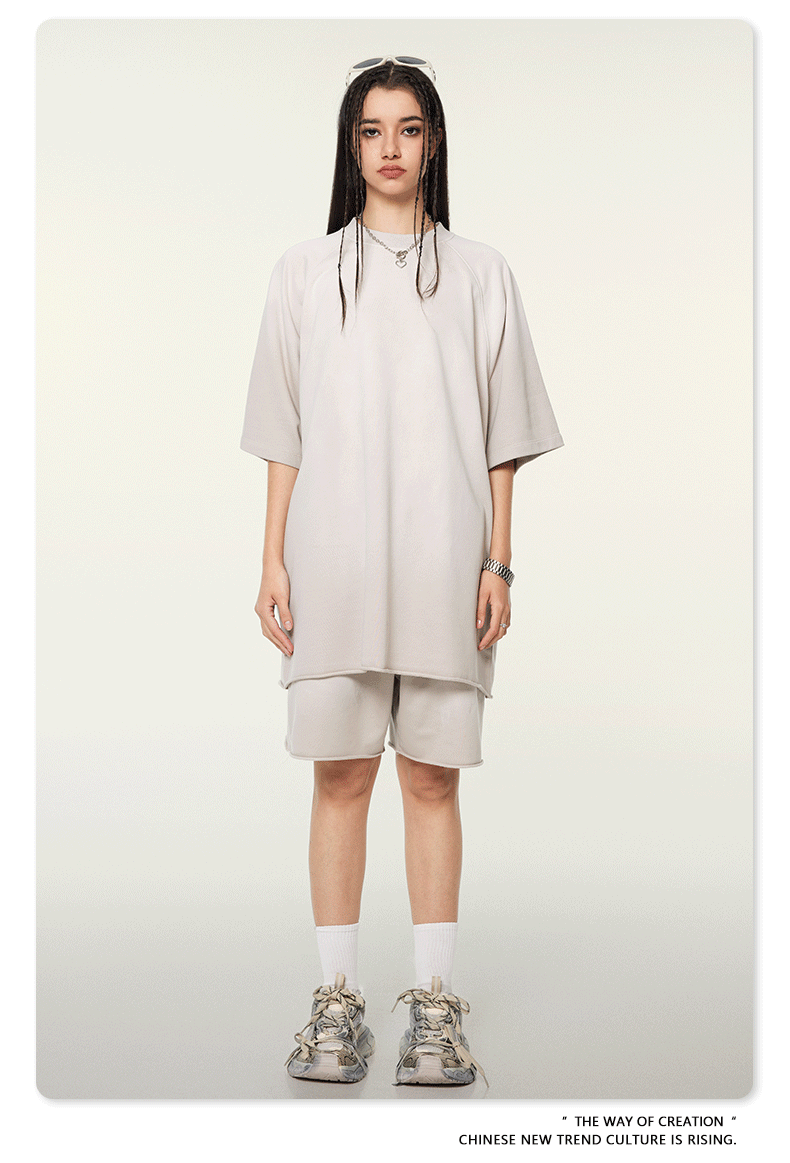 Cardydony Women's Cloud Wash Set | Oversized Tee and Shorts