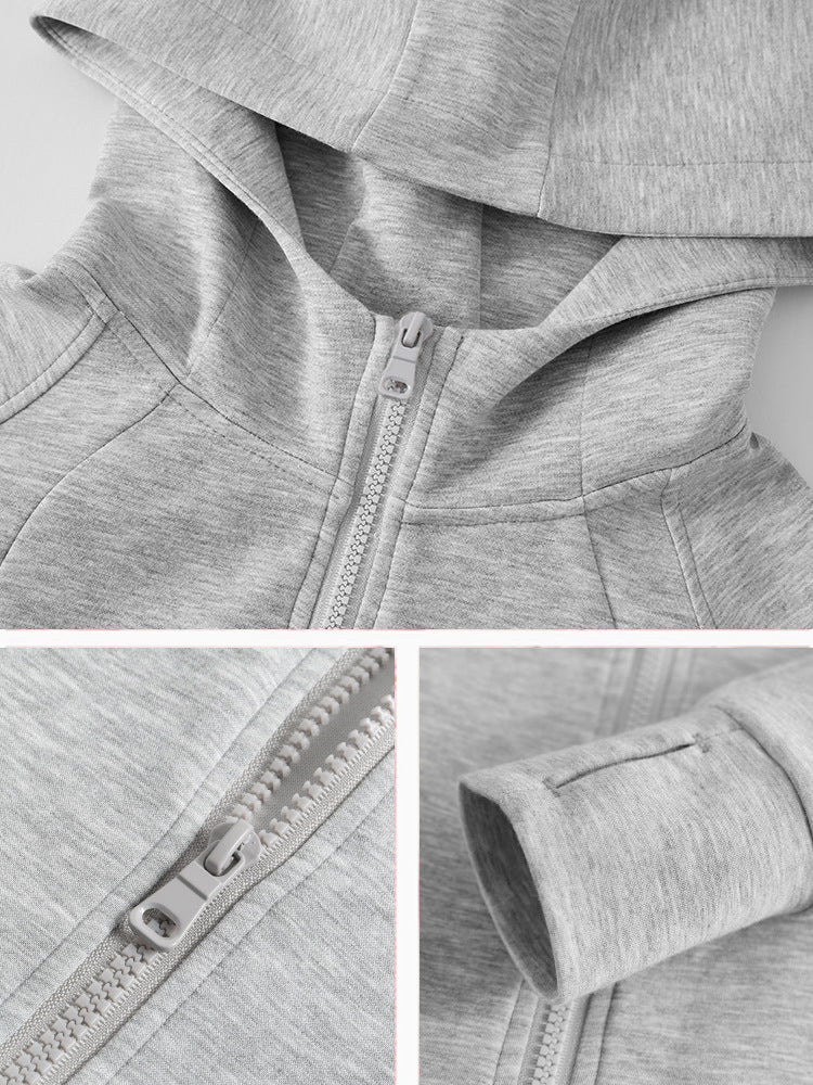 Cardydony Women's Cozy Zippered Hooded Sweatshirt with a Sleek Fit