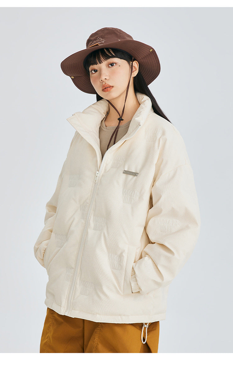 Cardydony Minimal Stand Collar Down Puffer Jacket