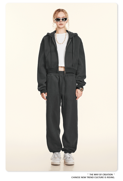Cardydony Women's Signature Street Cropped Zip Hoodie Collection