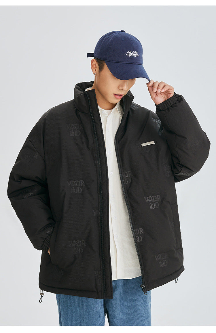 Cardydony Minimal Stand Collar Down Puffer Jacket
