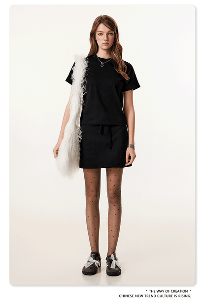 Cardydony Women's Lace Trim Top & Skirt Set | Summer Essential