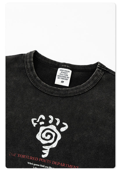 Cardydony Women's Graphic Cotton Cropped Tee