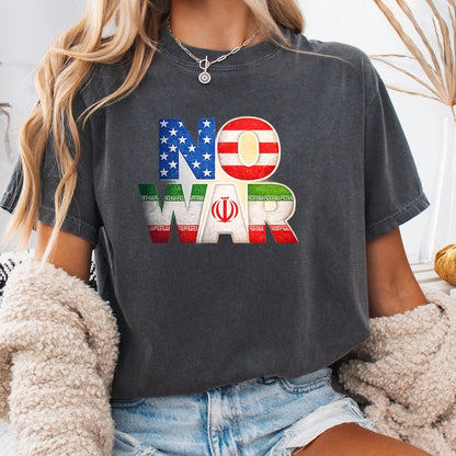 Cardydony No War Printed Short-sleeved T-shirt