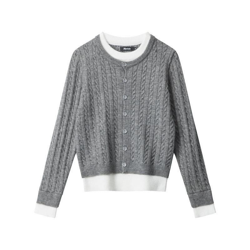 Cardydony Women's Cable Knit Cardigan | Streetwear Spring Button Up