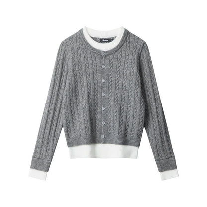 Cardydony Women's Cable Knit Cardigan | Streetwear Spring Button Up