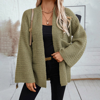 Cardydony Women's Cozy Textured Open-Front Cardigan for Effortless Layering