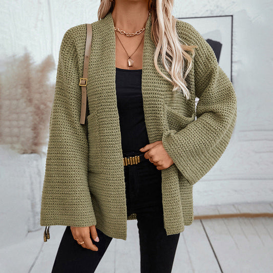 Cardydony Women's Cozy Textured Open-Front Cardigan for Effortless Layering