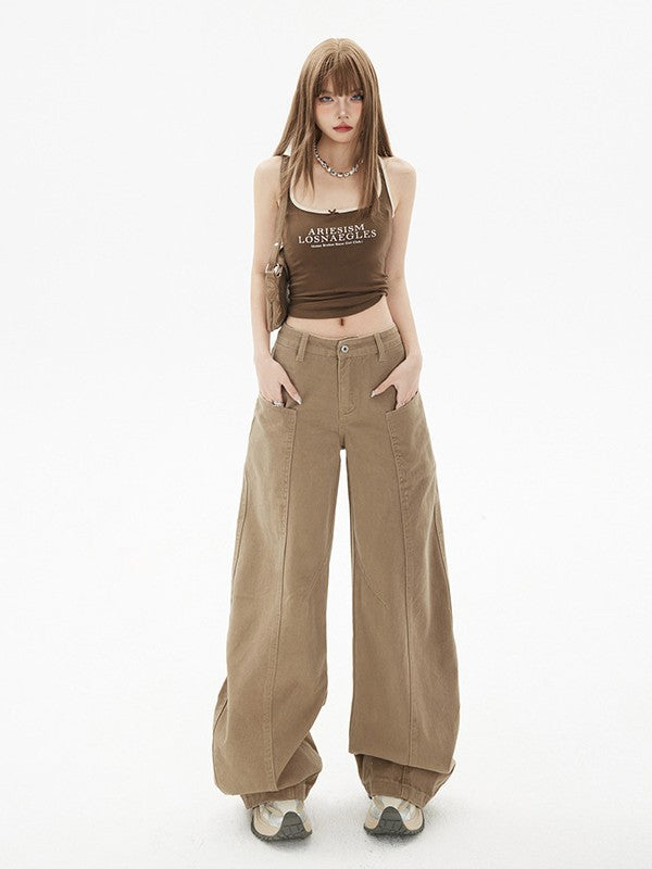 Cardydony Women's Wide Leg Pants for Women | Y2K Baggy Jeans | Oversized Tapered Streetwear