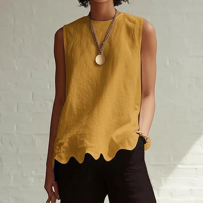 Cardydony Elegant Minimalist Wavy Design Vest
